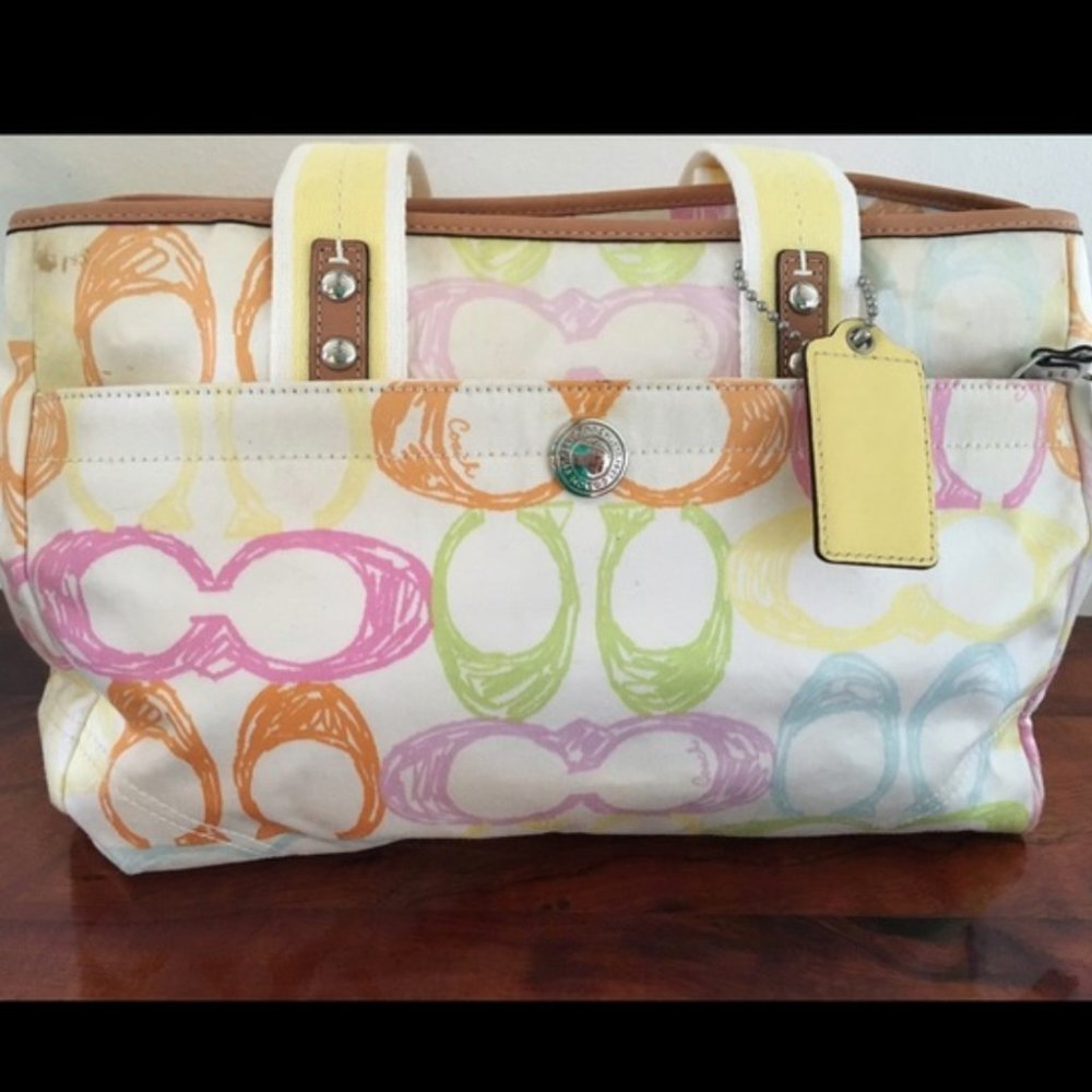 Coach Pastel Colored Handbag